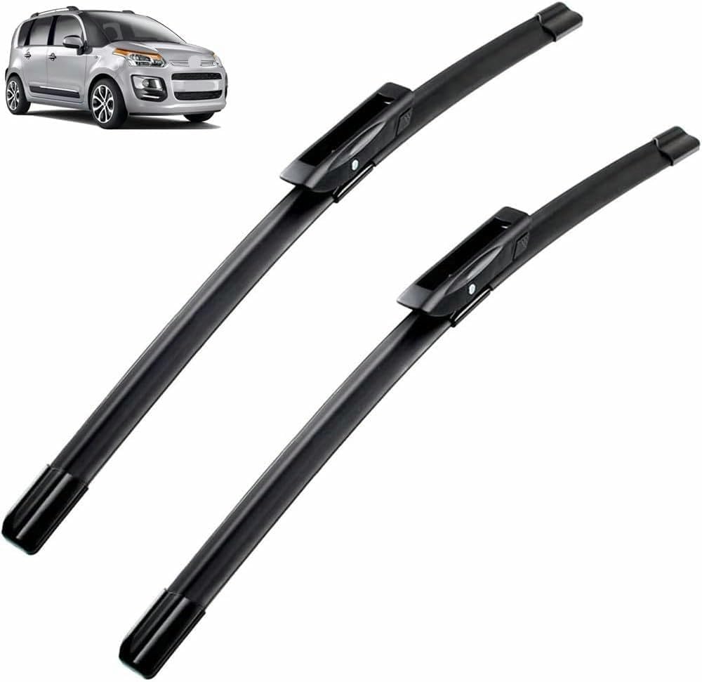 Frontscheibenwischer für Citroen C3 Picasso 2011-2016 24'+16', Windschutzscheibe Fenster Regenbürsten Auto Scheibenwischer Fensterbürsten Auto Zubehör Frontscheibenwischer für Citroen C3 Picasso 2011-2016 24'+16', Windschutzscheibe Fenster Regenbürsten Auto Scheibenwischer Fensterbürsten Auto Zubehör von PAPEP