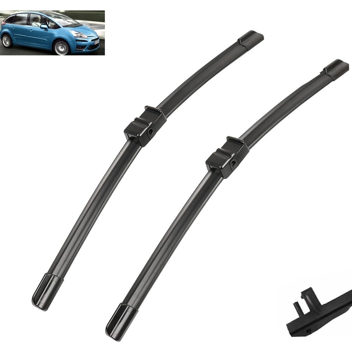 Frontscheibenwischer für Citroën C4 Grand Picasso 32"+30" 2006-2008, Windschutzscheibe Fenster Regenbürsten Auto Scheibenwischer Fensterbürsten Auto Zubehör Frontscheibenwischer für Citroën C4 Grand Picasso 32"+30" 2006-2008, Windschutzscheibe Fenster Regenbürsten Auto Scheibenwischer Fensterbürsten Auto Zubehör von PAPEP