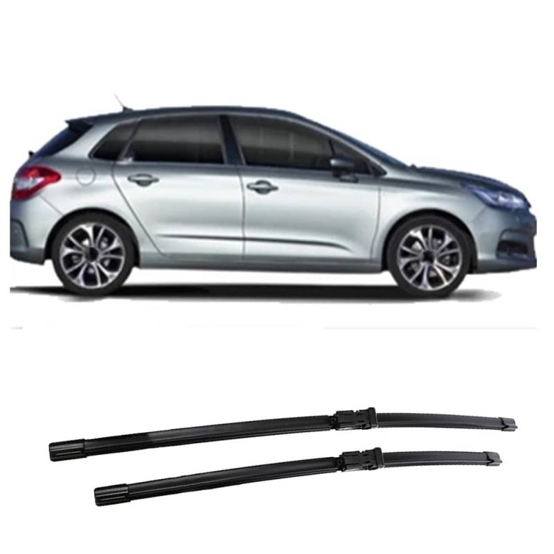 Frontscheibenwischer für Citroen C4 Hatchback 2010-2020 30"+26", Windschutzscheibe Fenster Regenbürsten Auto Scheibenwischer Fensterbürsten Auto Zubehör von PAPEP