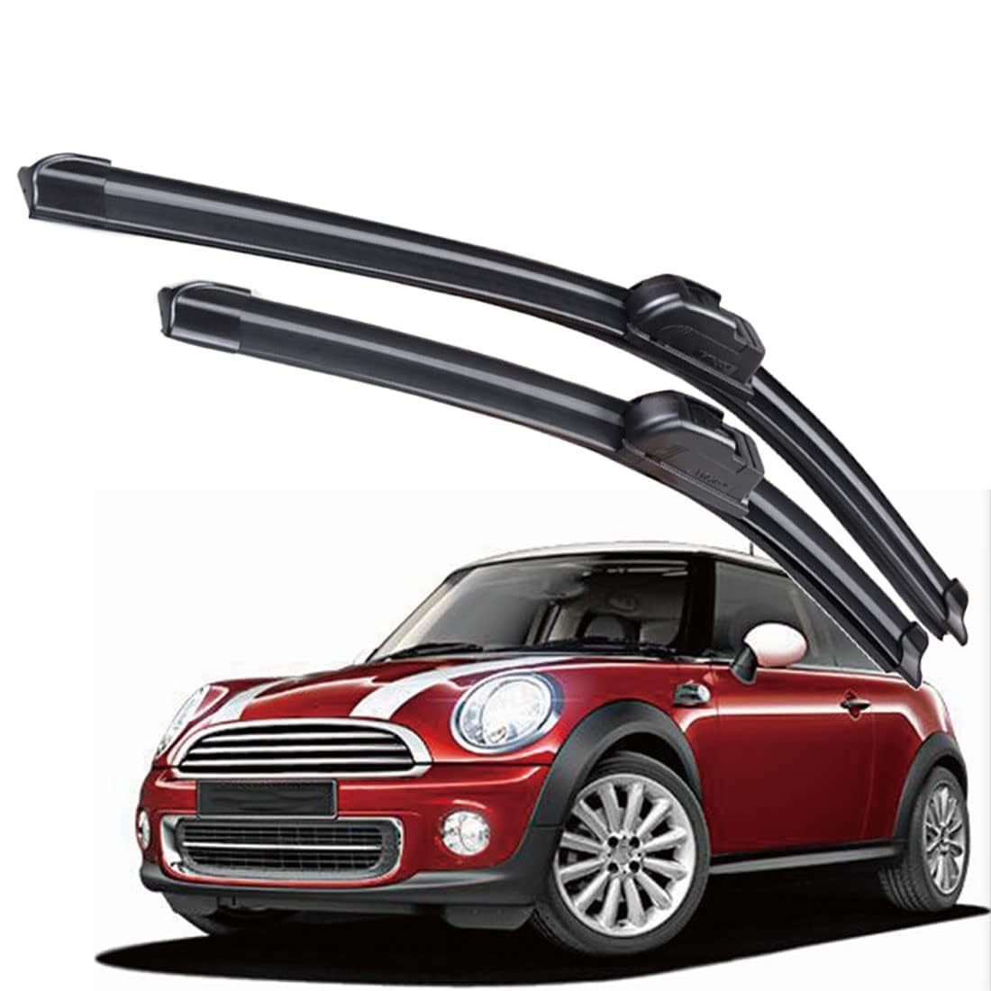 Frontscheibenwischer für Cooper R56 2007-2011, Windschutzscheibe Fenster Regenbürsten Auto Scheibenwischer Fensterbürsten Auto Zubehör Frontscheibenwischer für Cooper R56 2007-2011, Windschutzscheibe Fenster Regenbürsten Auto Scheibenwischer Fensterbürsten Auto Zubehör von PAPEP