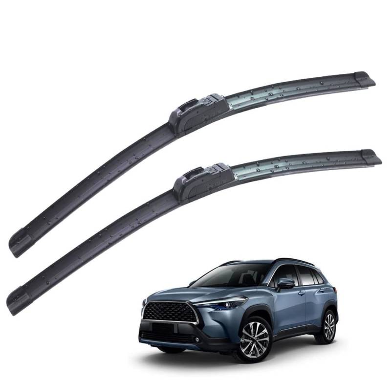 Frontscheibenwischer für Corolla Cross XG10 2021-2024, Windschutzscheibe Fenster Regenbürsten Auto Scheibenwischer Fensterbürsten Auto Zubehör von PAPEP
