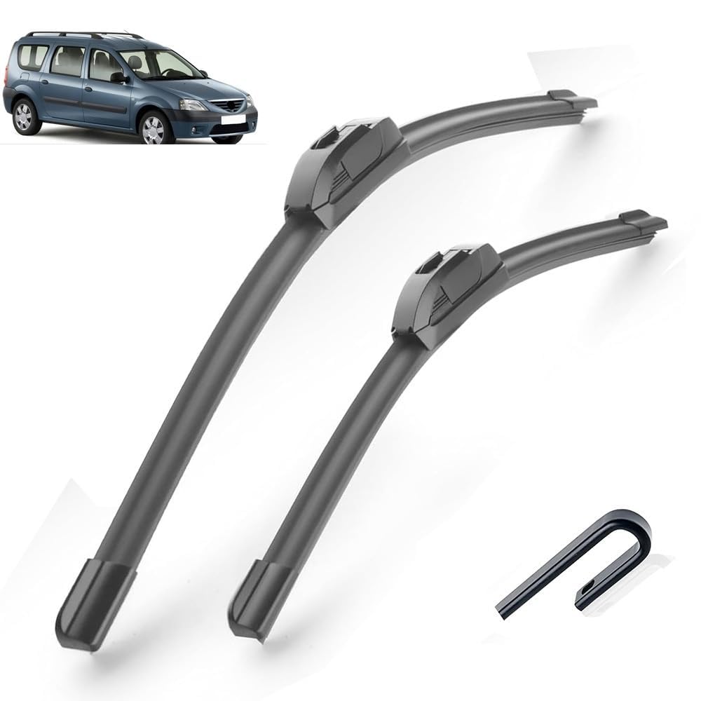 Frontscheibenwischer für Dacia Renault Logan 1 I 2004 2005 2006 2007 2008 2009 2010 2011 MK1, Windschutzscheibe Fenster Regenbürsten Auto Scheibenwischer Fensterbürsten Auto Zubehör Frontscheibenwischer für Dacia Renault Logan 1 I 2004 2005 2006 2007 2008 2009 2010 2011 MK1, Windschutzscheibe Fenster Regenbürsten Auto Scheibenwischer Fensterbürsten Auto Zubehör von PAPEP