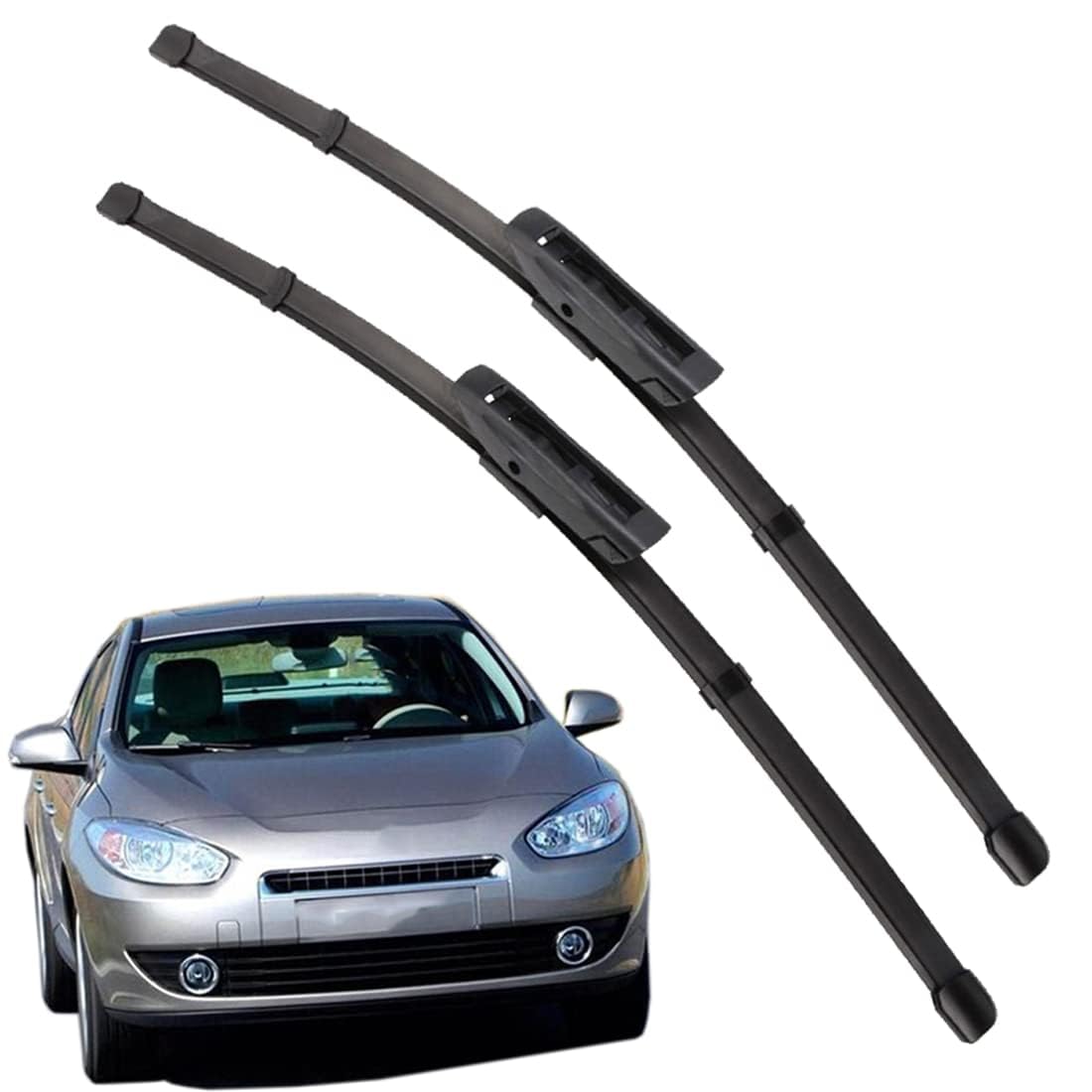 Frontscheibenwischer für Fluence 2011-2017 600mm+400mm, Windschutzscheibe Fenster Regenbürsten Auto Scheibenwischer Fensterbürsten Auto Zubehör Frontscheibenwischer für Fluence 2011-2017 600mm+400mm, Windschutzscheibe Fenster Regenbürsten Auto Scheibenwischer Fensterbürsten Auto Zubehör von PAPEP