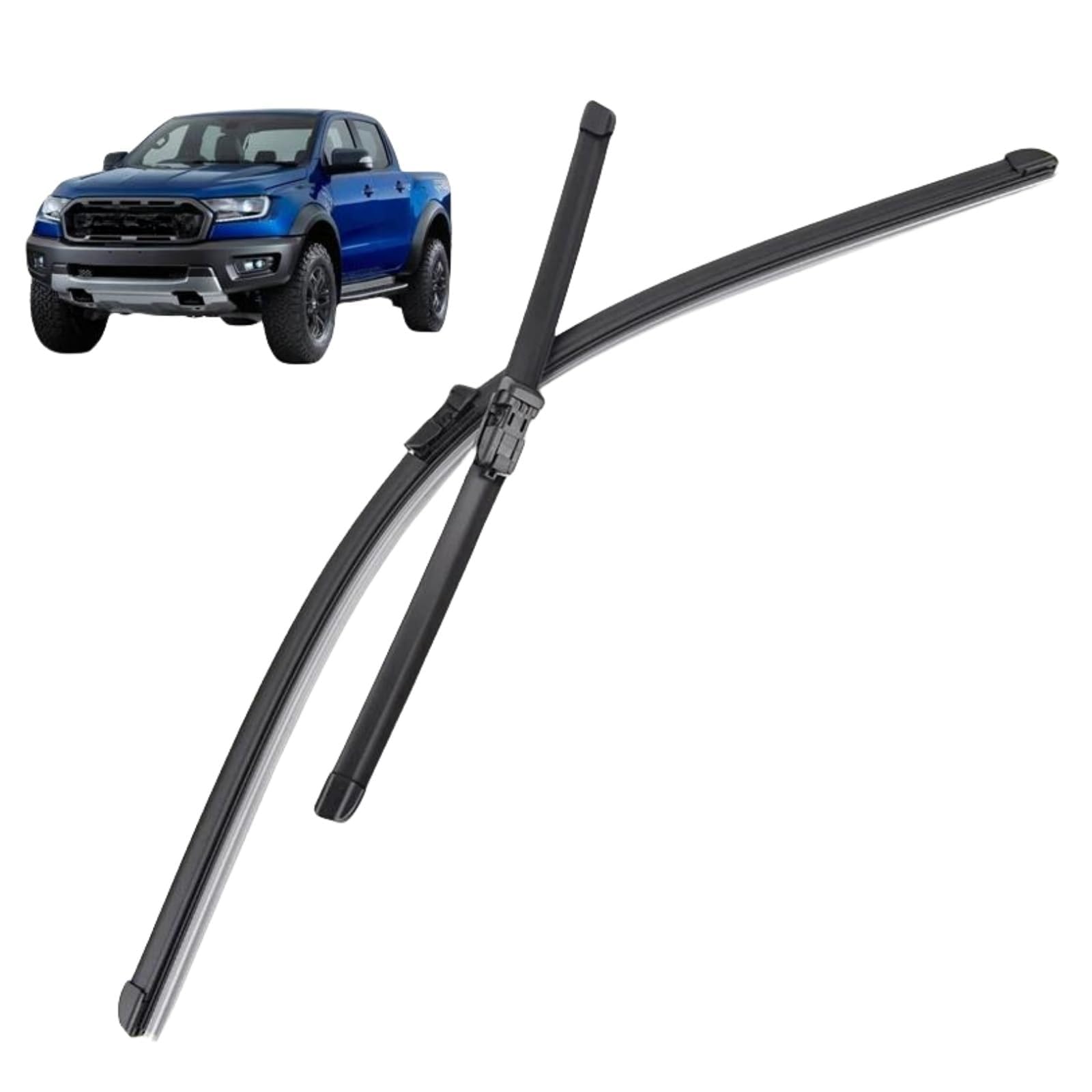 Frontscheibenwischer für Ford Ranger 2016-2023 24''+15'', Windschutzscheibe Fenster Regenbürsten Auto Scheibenwischer Fensterbürsten Auto Zubehör Frontscheibenwischer für Ford Ranger 2016-2023 24''+15'', Windschutzscheibe Fenster Regenbürsten Auto Scheibenwischer Fensterbürsten Auto Zubehör von PAPEP