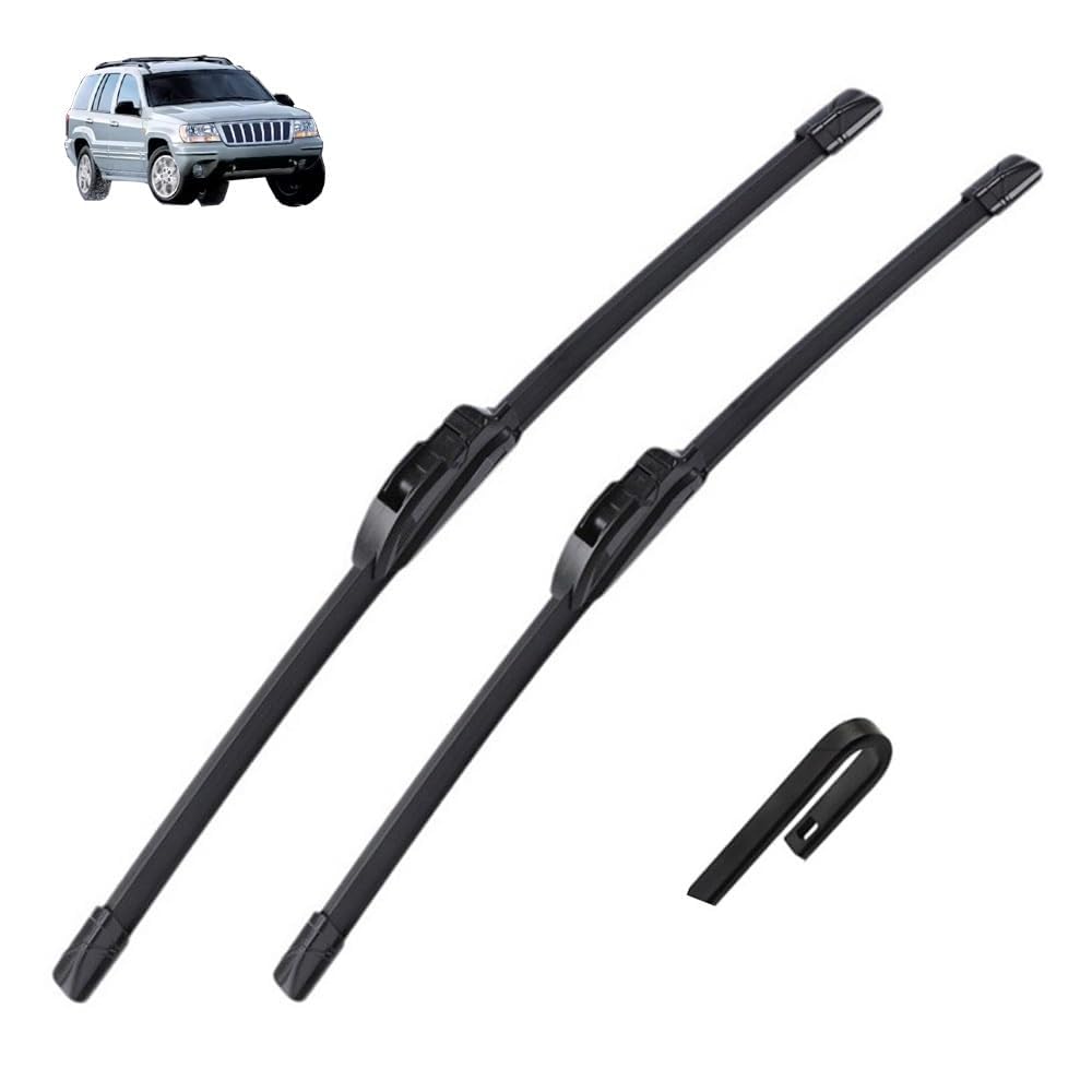 Frontscheibenwischer für Jeep Grand Cherokee MK2 1999-2005 2000 2001 2002 21"+21", Windschutzscheibe Fenster Regenbürsten Auto Scheibenwischer Fensterbürsten Auto Zubehör Frontscheibenwischer für Jeep Grand Cherokee MK2 1999-2005 2000 2001 2002 21"+21", Windschutzscheibe Fenster Regenbürsten Auto Scheibenwischer Fensterbürsten Auto Zubehör von PAPEP