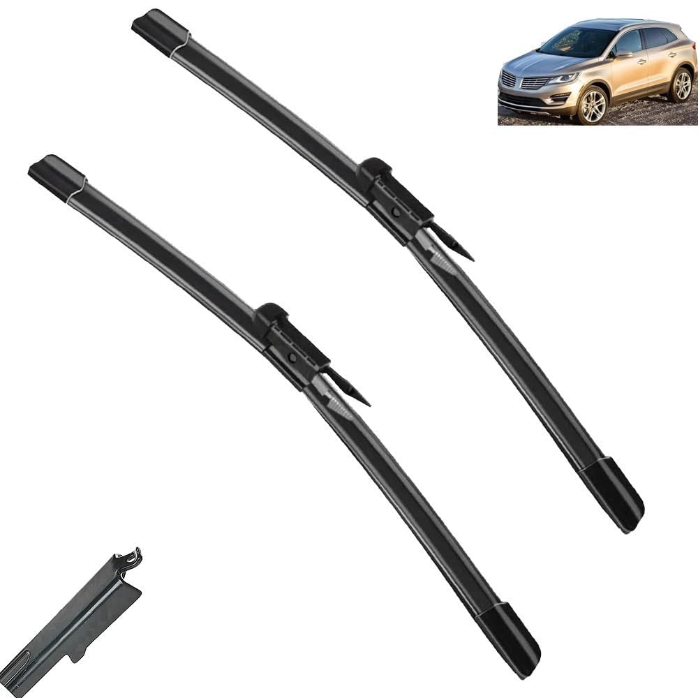 Frontscheibenwischer für Lincoln MKC 2014 2015 2016 2017 26"+15", Windschutzscheibe Fenster Regenbürsten Auto Scheibenwischer Fensterbürsten Auto Zubehör Frontscheibenwischer für Lincoln MKC 2014 2015 2016 2017 26"+15", Windschutzscheibe Fenster Regenbürsten Auto Scheibenwischer Fensterbürsten Auto Zubehör von PAPEP