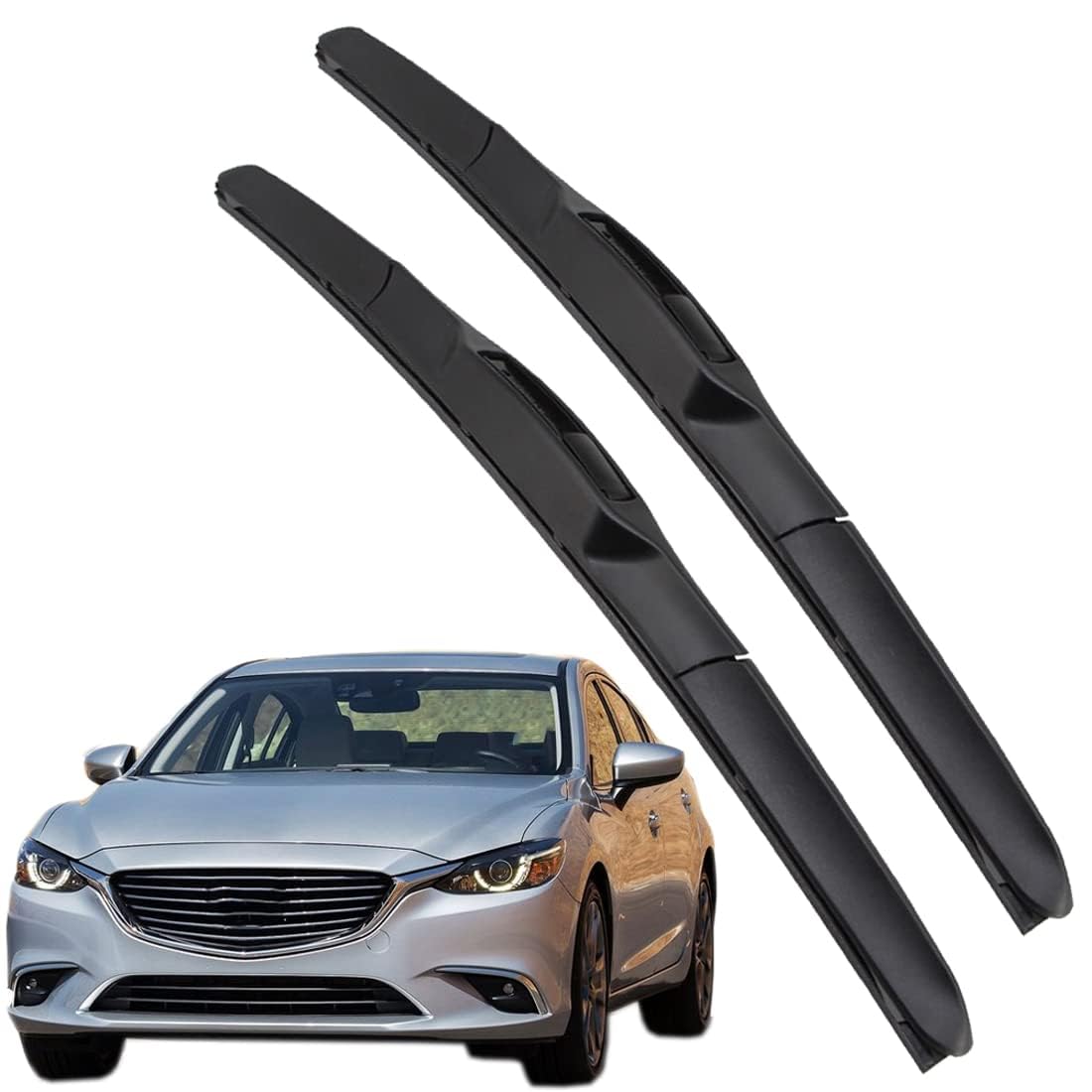 Frontscheibenwischer für Mazda 6 GJ GL 2014-2019, Windschutzscheibe Fenster Regenbürsten Auto Scheibenwischer Fensterbürsten Auto Zubehör,B Frontscheibenwischer für Mazda 6 GJ GL 2014-2019, Windschutzscheibe Fenster Regenbürsten Auto Scheibenwischer Fensterbürsten Auto Zubehör,B von PAPEP