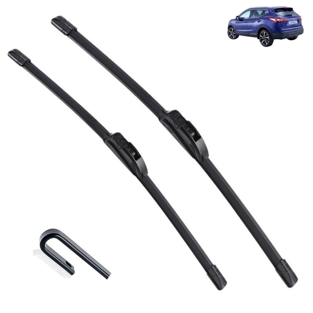 Frontscheibenwischer für Nissan Qashqai J11 2013-2020 2014 2015 2016 26"+16", Windschutzscheibe Fenster Regenbürsten Auto Scheibenwischer Fensterbürsten Auto Zubehör Frontscheibenwischer für Nissan Qashqai J11 2013-2020 2014 2015 2016 26"+16", Windschutzscheibe Fenster Regenbürsten Auto Scheibenwischer Fensterbürsten Auto Zubehör von PAPEP