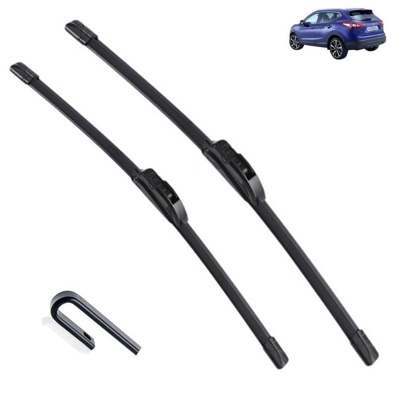 Frontscheibenwischer für Nissan Qashqai J11 2013-2020 2014 2015 2016 26"+16", Windschutzscheibe Fenster Regenbürsten Auto Scheibenwischer Fensterbürsten Auto Zubehör von PAPEP