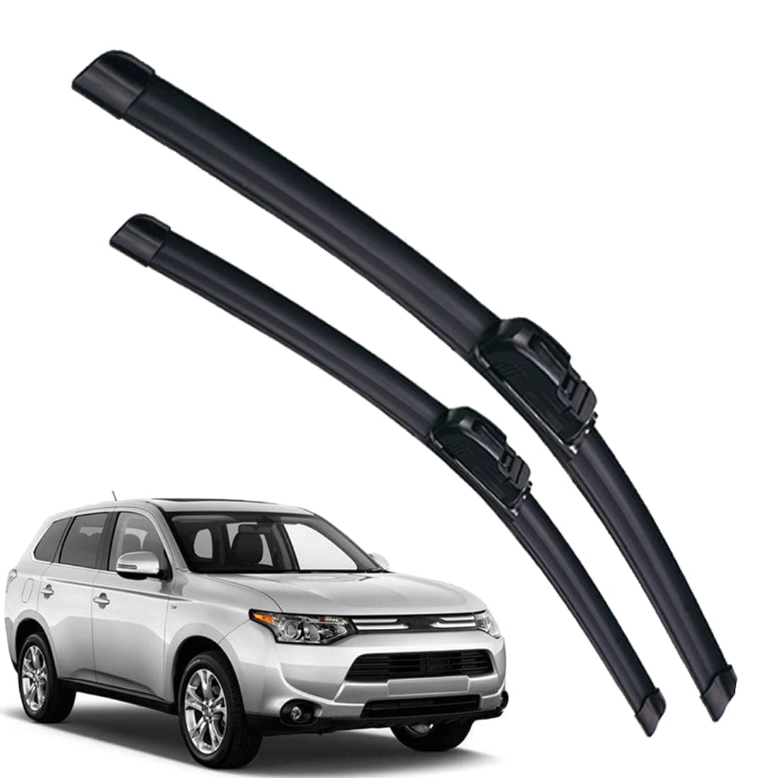 Frontscheibenwischer für Outlander MK3 2013-2019, Windschutzscheibe Fenster Regenbürsten Auto Scheibenwischer Fensterbürsten Auto Zubehör,A Frontscheibenwischer für Outlander MK3 2013-2019, Windschutzscheibe Fenster Regenbürsten Auto Scheibenwischer Fensterbürsten Auto Zubehör,A von PAPEP
