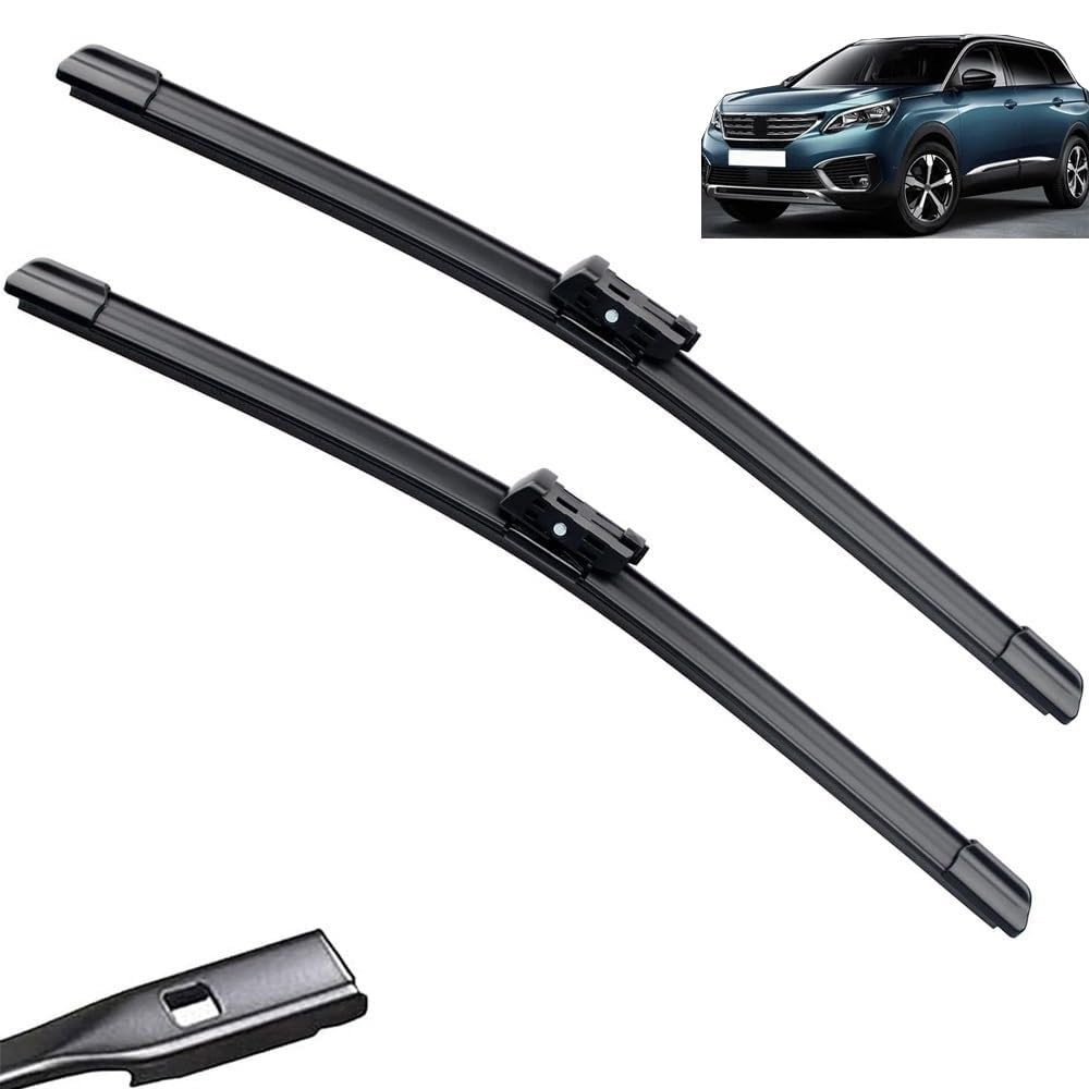 Frontscheibenwischer für Peugeot 5008 2017-2022 2e 2e génération, Windschutzscheibe Fenster Regenbürsten Auto Scheibenwischer Fensterbürsten Auto Zubehör Frontscheibenwischer für Peugeot 5008 2017-2022 2e 2e génération, Windschutzscheibe Fenster Regenbürsten Auto Scheibenwischer Fensterbürsten Auto Zubehör von PAPEP