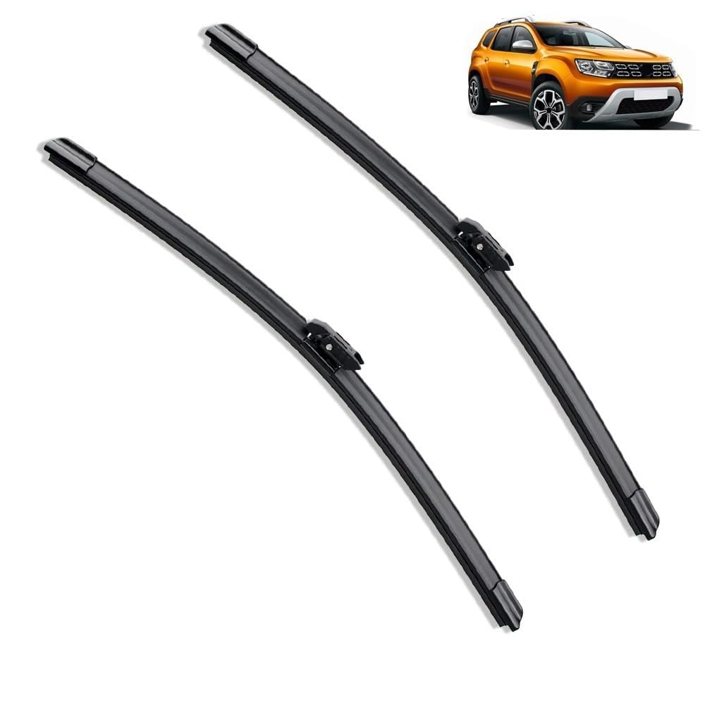 Frontscheibenwischer für Renault Dacia Duster MK2 2017 2018 2019 2020 24"+18", Windschutzscheibe Fenster Regenbürsten Auto Scheibenwischer Fensterbürsten Auto Zubehör Frontscheibenwischer für Renault Dacia Duster MK2 2017 2018 2019 2020 24"+18", Windschutzscheibe Fenster Regenbürsten Auto Scheibenwischer Fensterbürsten Auto Zubehör von PAPEP