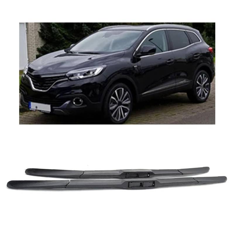 Frontscheibenwischer für Renault Kadjar 2015-2023 26"+17", Windschutzscheibe Fenster Regenbürsten Auto Scheibenwischer Fensterbürsten Auto Zubehör von PAPEP