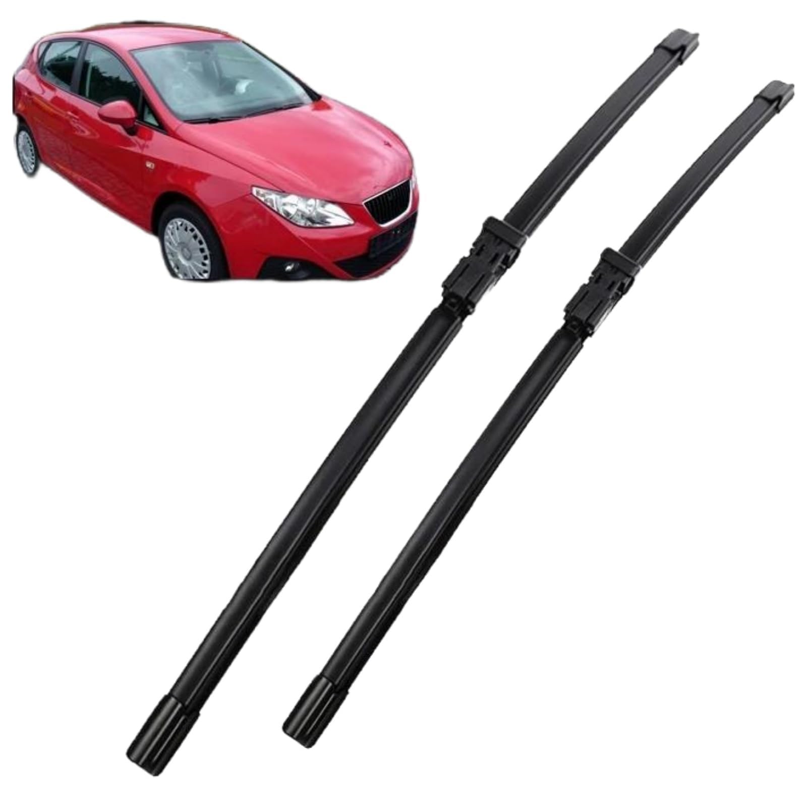 Frontscheibenwischer für Seat Ibiza 6J 2008–2017,24''+16'', Windschutzscheibe Fenster Regenbürsten Auto Scheibenwischer Fensterbürsten Auto Zubehör Frontscheibenwischer für Seat Ibiza 6J 2008–2017,24''+16'', Windschutzscheibe Fenster Regenbürsten Auto Scheibenwischer Fensterbürsten Auto Zubehör von PAPEP