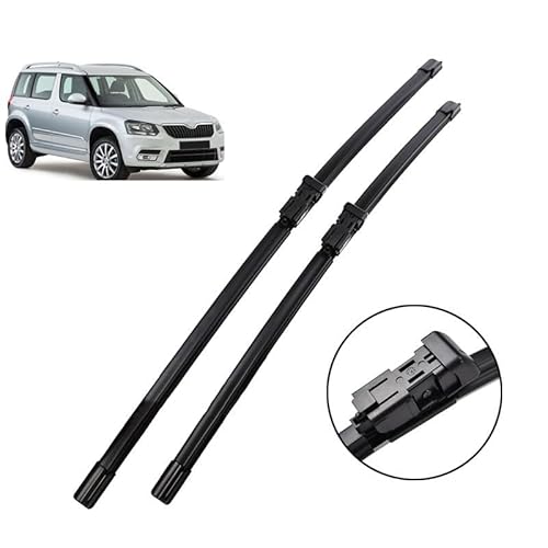 Frontscheibenwischer für Skoda Yeti 2009-2017 24''+19'', Windschutzscheibe Fenster Regenbürsten Auto Scheibenwischer Fensterbürsten Auto Zubehör Frontscheibenwischer für Skoda Yeti 2009-2017 24''+19'', Windschutzscheibe Fenster Regenbürsten Auto Scheibenwischer Fensterbürsten Auto Zubehör von PAPEP