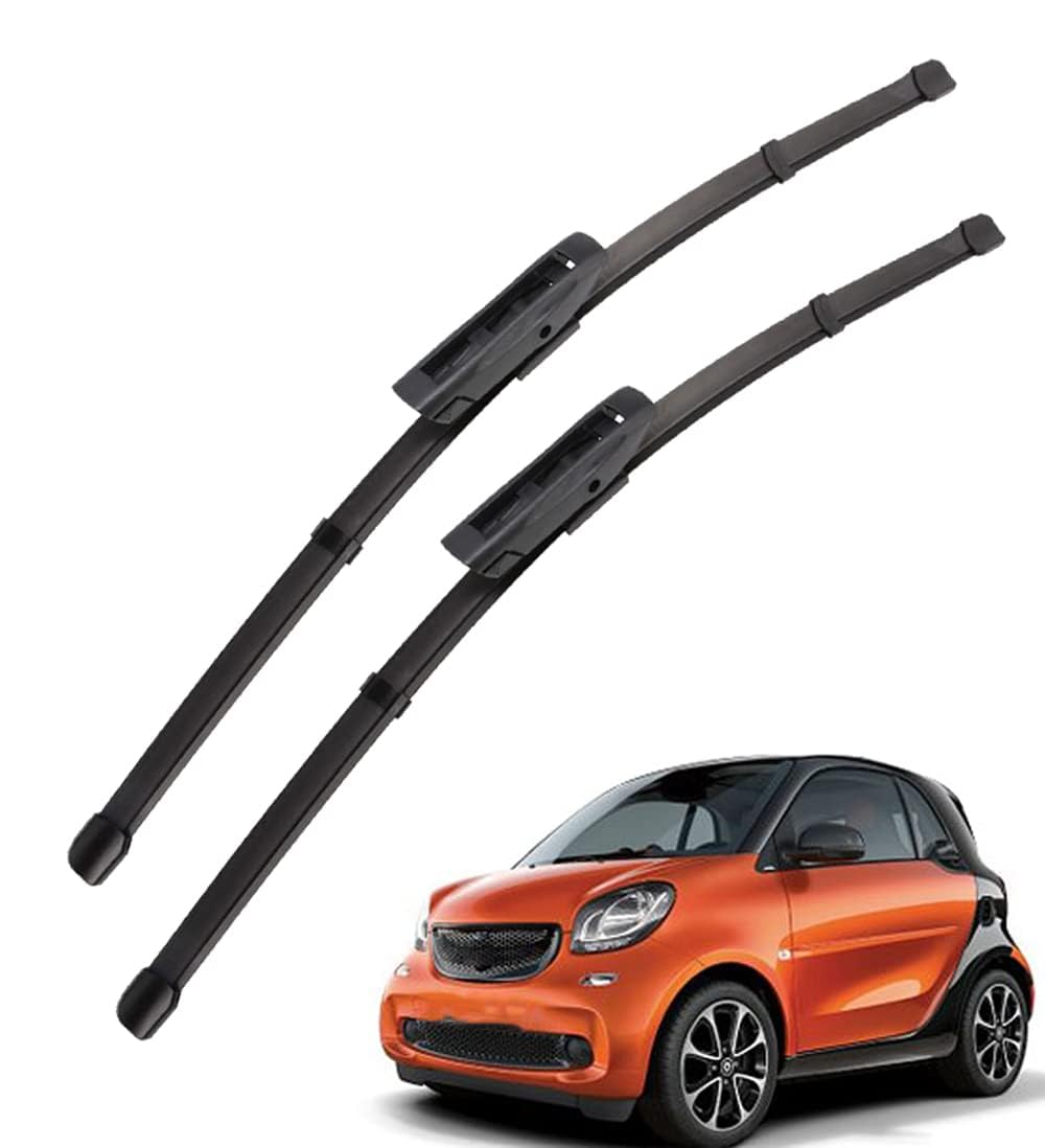 Frontscheibenwischer für Smart fortwo A453 2014-2017, Windschutzscheibe Fenster Regenbürsten Auto Scheibenwischer Fensterbürsten Auto Zubehör Frontscheibenwischer für Smart fortwo A453 2014-2017, Windschutzscheibe Fenster Regenbürsten Auto Scheibenwischer Fensterbürsten Auto Zubehör von PAPEP