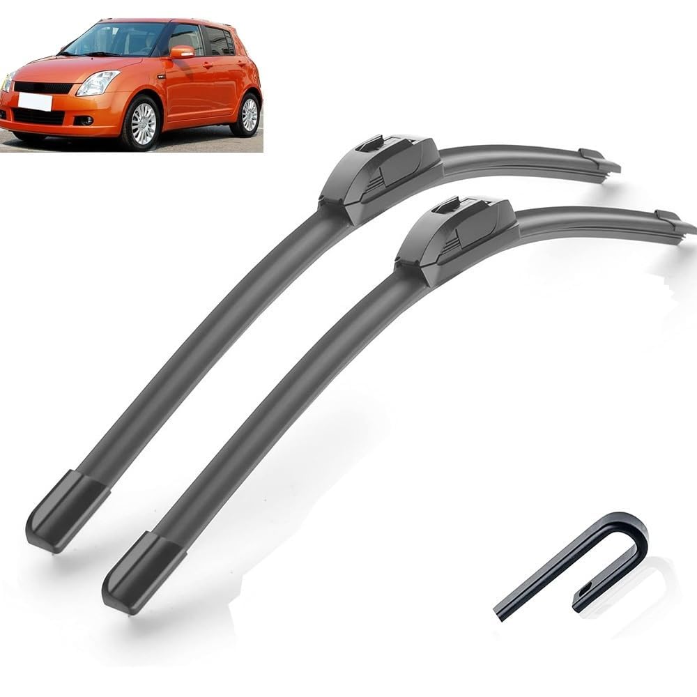 Frontscheibenwischer für Suzuki Swift Hatchback 2004 – 2010 21"+18", Windschutzscheibe Fenster Regenbürsten Auto Scheibenwischer Fensterbürsten Auto Zubehör Frontscheibenwischer für Suzuki Swift Hatchback 2004 – 2010 21"+18", Windschutzscheibe Fenster Regenbürsten Auto Scheibenwischer Fensterbürsten Auto Zubehör von PAPEP