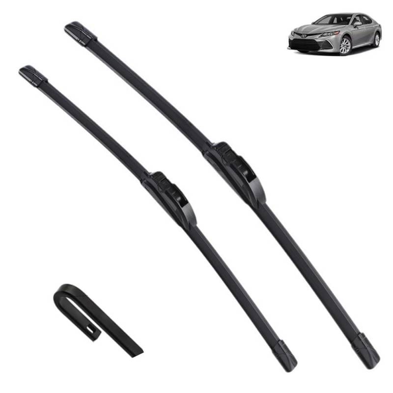 Frontscheibenwischer für Toyota Camry XV70 2017-2023 2018 2019 2020 2021 26"+17", Windschutzscheibe Fenster Regenbürsten Auto Scheibenwischer Fensterbürsten Auto Zubehör von PAPEP