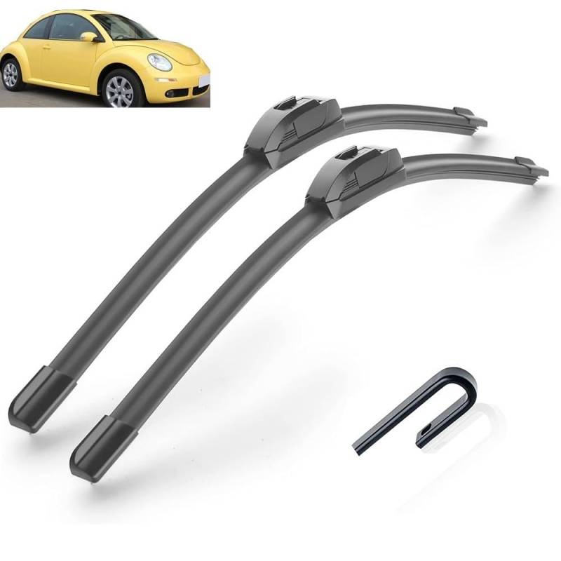 Frontscheibenwischer für VW New Beetle 2003 2004 2005 2006 2007 2008 2009 2010 2011, Windschutzscheibe Fenster Regenbürsten Auto Scheibenwischer Fensterbürsten Auto Zubehör von PAPEP