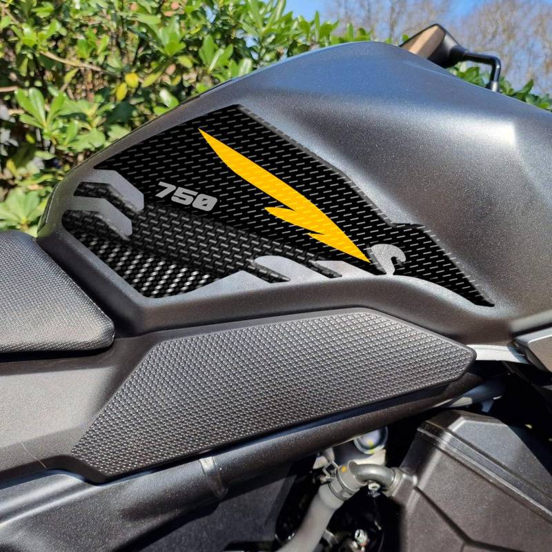 Aufkleber aus Kunstharz, 3D-Effekt, für Motorrad, kompatibel mit Honda Hornet CB750 2023 (Mat Iridium Gray Metallic) von Paraserbatoio.it