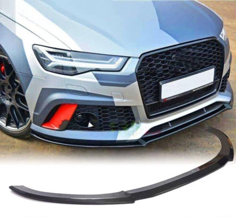 Auto Frontlippe Frontspoiler,für Audi RS6 Avant C7 2013 2014 2015 2016 2017 2018,Frontlippe Spoiler Protector Splitter Kit von PAREKS