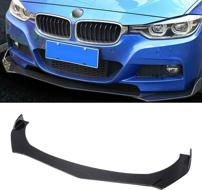 Auto Frontlippe Frontspoiler,für BMW 1 Series 2 Series 3 Series E81 E82 F20 E87 E88 F46 F45 F23 F22 F44 E92 E90 E93 F30 F34,Frontlippe Spoiler Protector Splitter Kit von PAREKS
