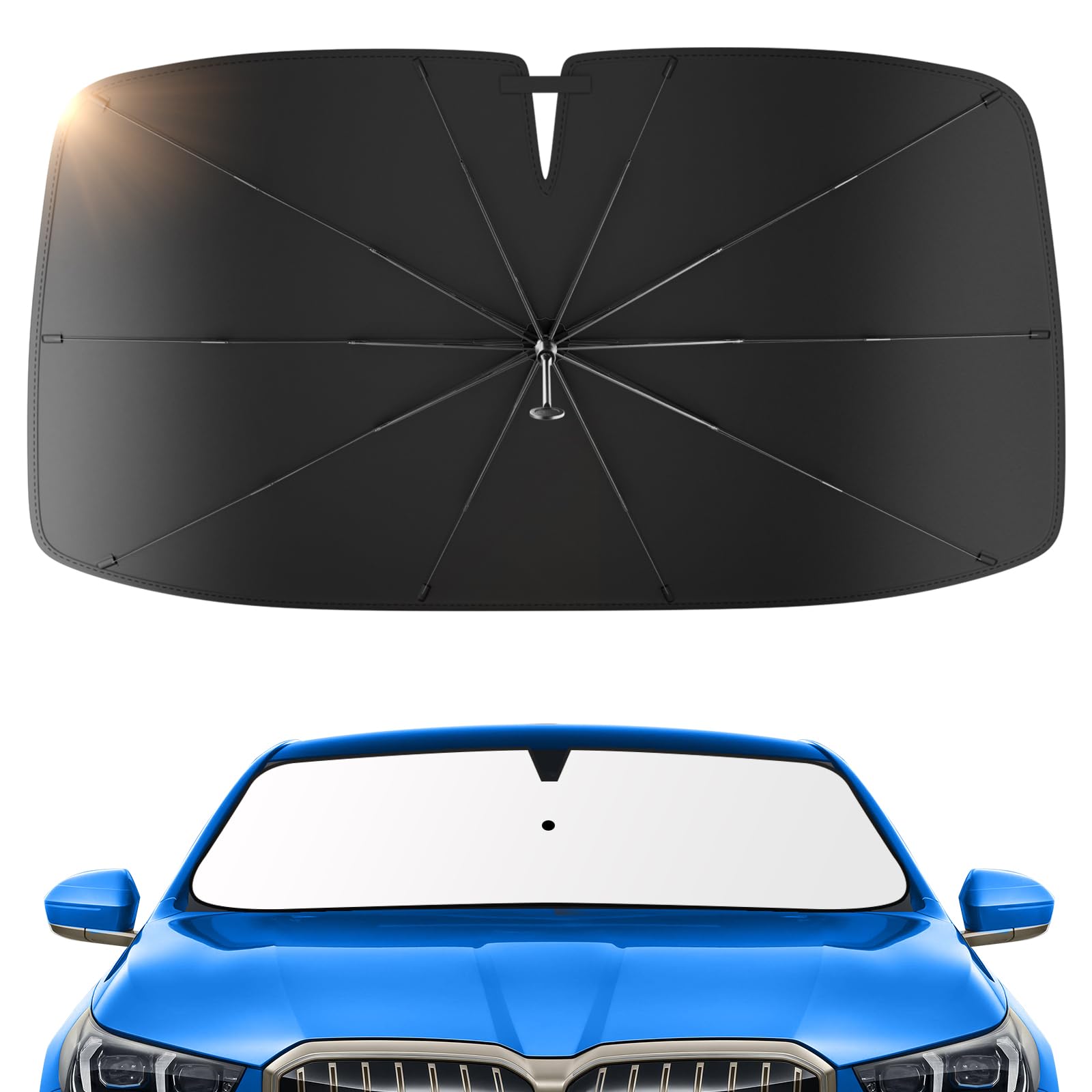 Auto Sonnenschutz Frontscheibe – 2025 Upgrade 360° Drehbar, Faltbar, UPF 50+ UV-Schutz & Wärmeisolierung, Einfach zu Lagern, Passend für die meisten Autos & SUVs Auto Sonnenschutz Frontscheibe – 2025 Upgrade 360° Drehbar, Faltbar, UPF 50+ UV-Schutz & Wärmeisolierung, Einfach zu Lagern, Passend für die meisten Autos & SUVs von PARPAT