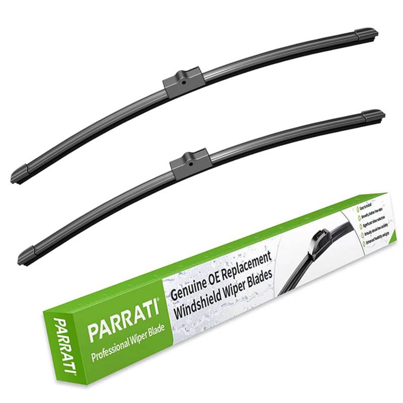 PARRATI® 66 cm und 45,7 cm Hochleistungs-Premium-All-Season-Auto-Ersatz-Scheibenwischerblätter, einfache Selbstmontage und hervorragende Sichtbarkeit auf der Straße, langlebig, stabil und leise von PARRATI