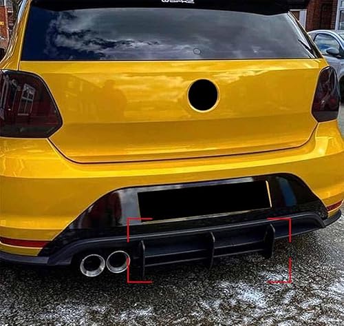 PARREN Auto Heckdiffusor fr VW Polo GTI 2011-2018, ABS Heckstostange Diffusor Spoilerlippenflgel Splitter High Performance Zubehr PARREN Auto Heckdiffusor fr VW Polo GTI 2011-2018, ABS Heckstostange Diffusor Spoilerlippenflgel Splitter High Performance Zubehr von PARREN