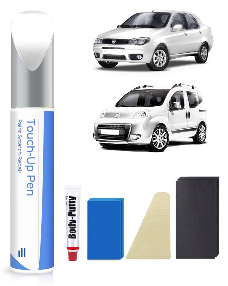 249 Bianco Banchisa/Banquise Weiss Ausbesserungsfarbe Kit für FIAT Exakte Übereinstimmung – Ausbesserung von Kratzern und Abplatzungen von PARTS4EV