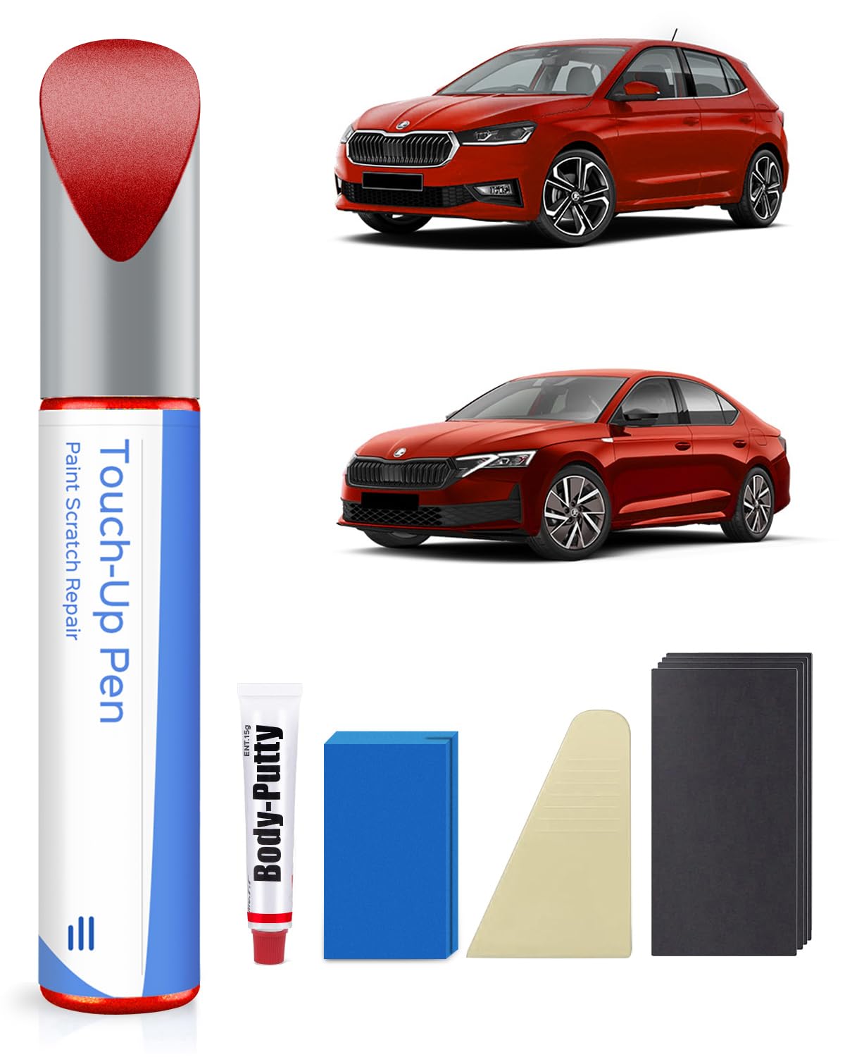 8T8T/ F3K Corrida-Rot Lackstift Kit Kompatibel mit Skoda Exakte Übereinstimmung für Chips und Kratzer 8T8T/ F3K Corrida-Rot Lackstift Kit Kompatibel mit Skoda Exakte Übereinstimmung für Chips und Kratzer von PARTS4EV
