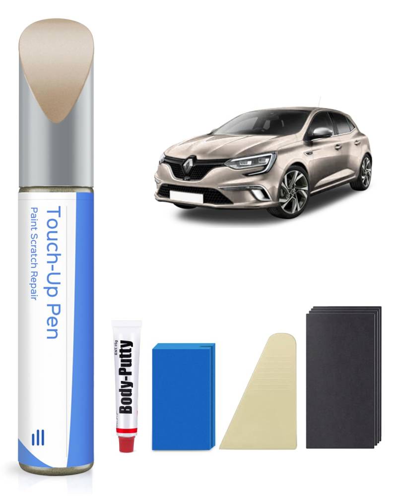 D11 Beige Poivre Ausbesserungsfarbe Kit für Renault Exakte Übereinstimmung – Ausbesserung von Kratzern und Abplatzungen von PARTS4EV