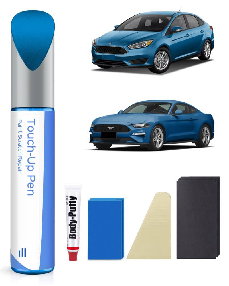 E7 Velocity Blue Metallic Nachbesserungslack Kit Kompatibel mit Ford Exakte Übereinstimmung für Chips und Kratzer von PARTS4EV