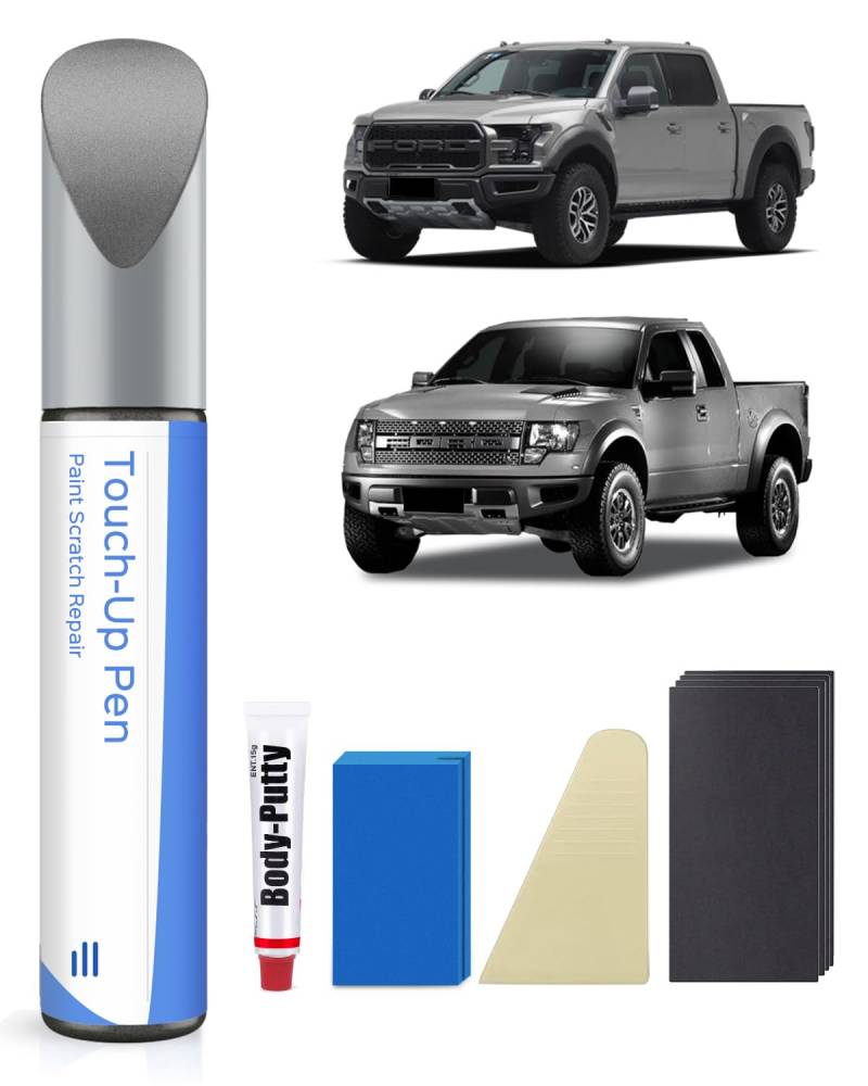 M7 Carbonized Gray Metallic Nachbesserungslack Kit Kompatibel mit Ford Exakte Übereinstimmung für Chips und Kratzer von PARTS4EV