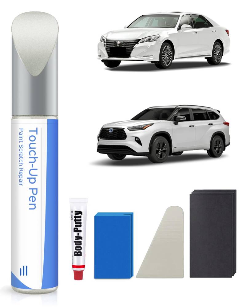 089 Wind Chill Pearl Tricoat Lackstift Kit für Toyota – Exakte Übereinstimmung für Chips und Kratzer von PARTS4EV