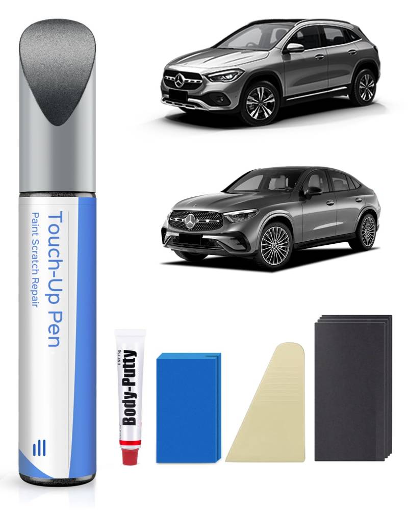 PARTS4EV 792/9792 Palladium Silber Metallic Ausbesserungsfarbe Kit für Mercede-Benz – Exakte Übereinstimmung – Ausbesserung von Kratzern und Abplatzungen von PARTS4EV