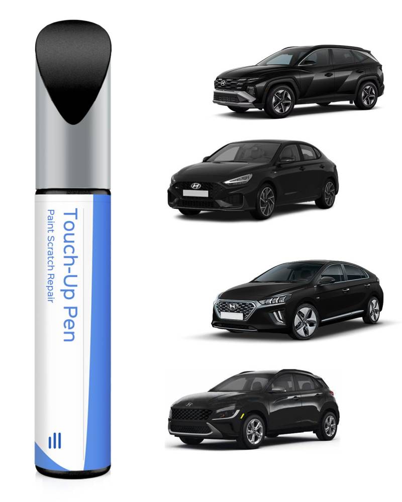 PARTS4EV PAE/X5B PHANTOM BLACK MET Ausbesserungsfarbe für Hyundai Exakte Übereinstimmung – Ausbesserung von Kratzern und Abplatzungen von PARTS4EV