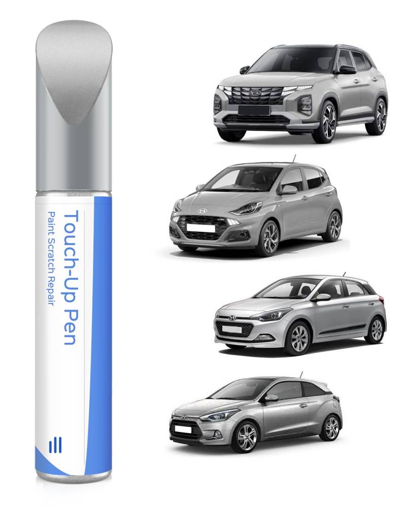 RYS Sleek Silver Metallic Ausbesserungsfarbe für Hyundai Exakte Übereinstimmung – Ausbesserung von Kratzern und Abplatzungen von PARTS4EV