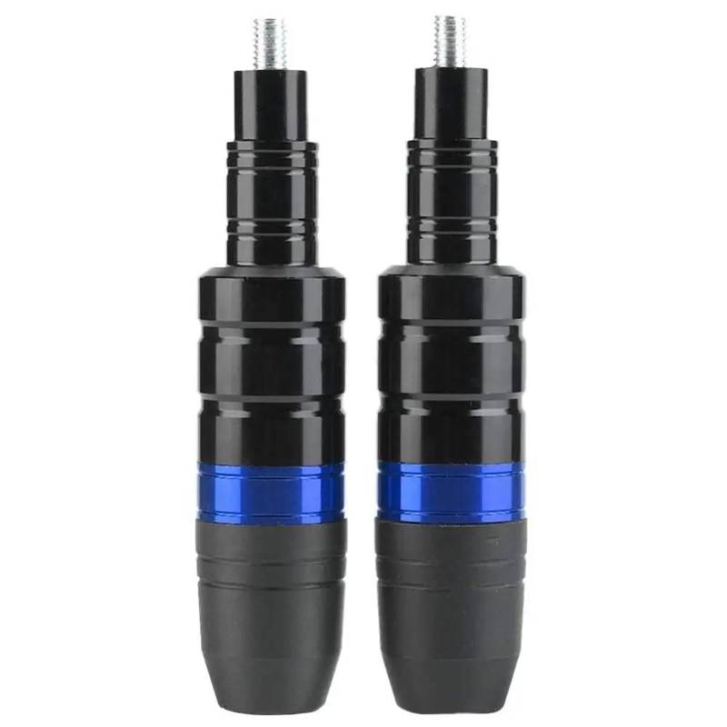 Motorrad Sturzbügel Motorradschutz 1 Paar 8mm Universal Motorrad Roller Anti Fallen Schiebe Schutz Stange Motor Crash Protector Motorrad Statorschutz(Blue) von PASPRT