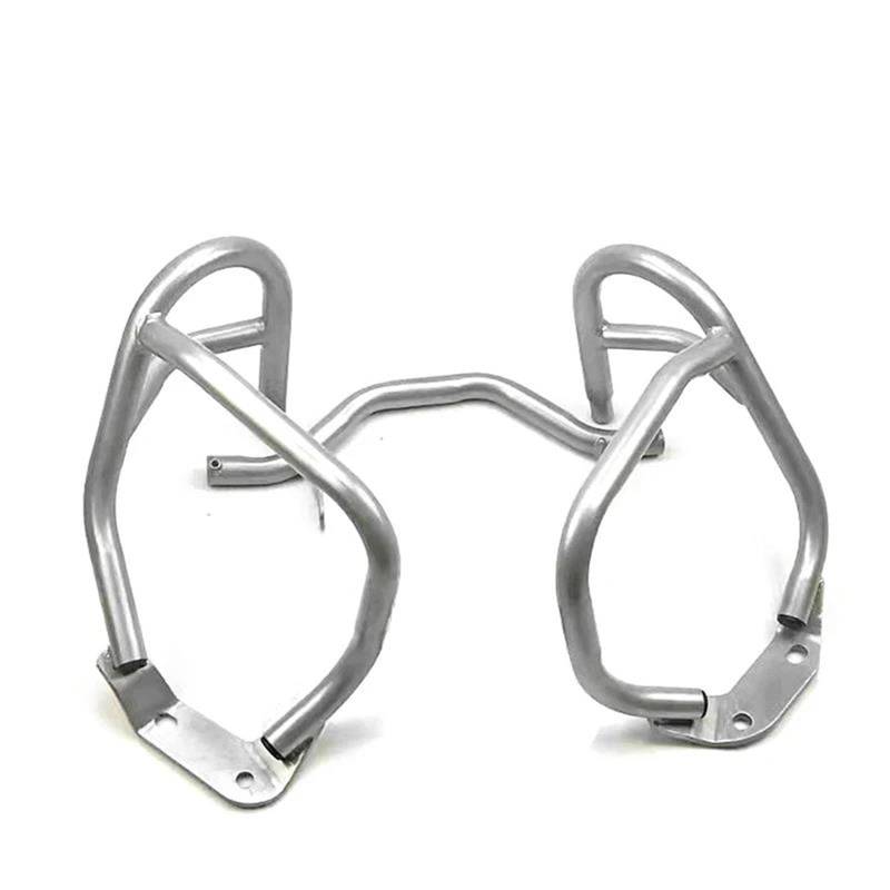 Motorrad Sturzbügel Motorradschutz Für R 1200 GS R1200GS R1200 GS 2004-2012 2011 2010 Motorrad Oberen Und Unteren Crash Bar Motor Schutz Stoßstange Protector Motorrad Statorschutz(Lower Silver) von PASPRT