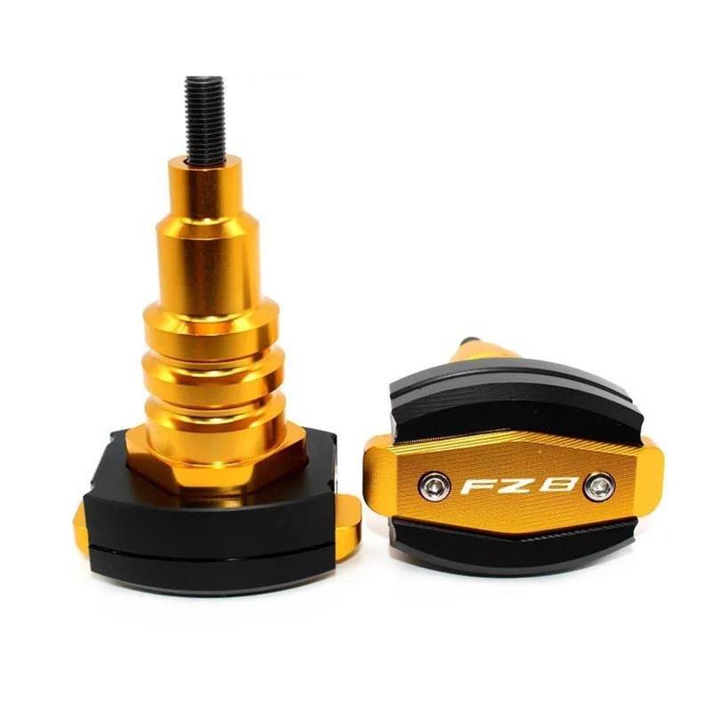 Motorrad Sturzbügel Motorradschutz Motorrad CNC Fallende Schutz Rahmen Slider Verkleidung Schutz Anti Crash Pad Protector Für FZ8 FZ 8 Für Motorrad Statorschutz(Gold) von PASPRT