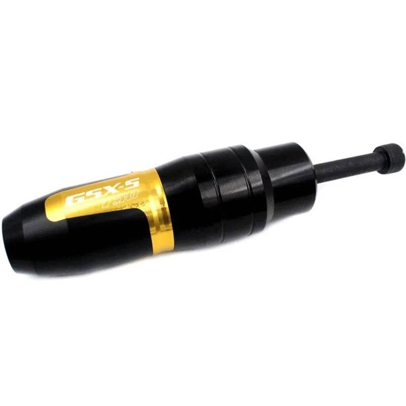 Motorrad Sturzbügel Motorradschutz Motorrad CNC Rahmen Crash Pads Auspuff Sliders Crash Protector Mit Logo Für GSX-S750 GSXS750 GSX S750 GSXS 750 Motorrad Statorschutz(1 Piece of Gold) von PASPRT