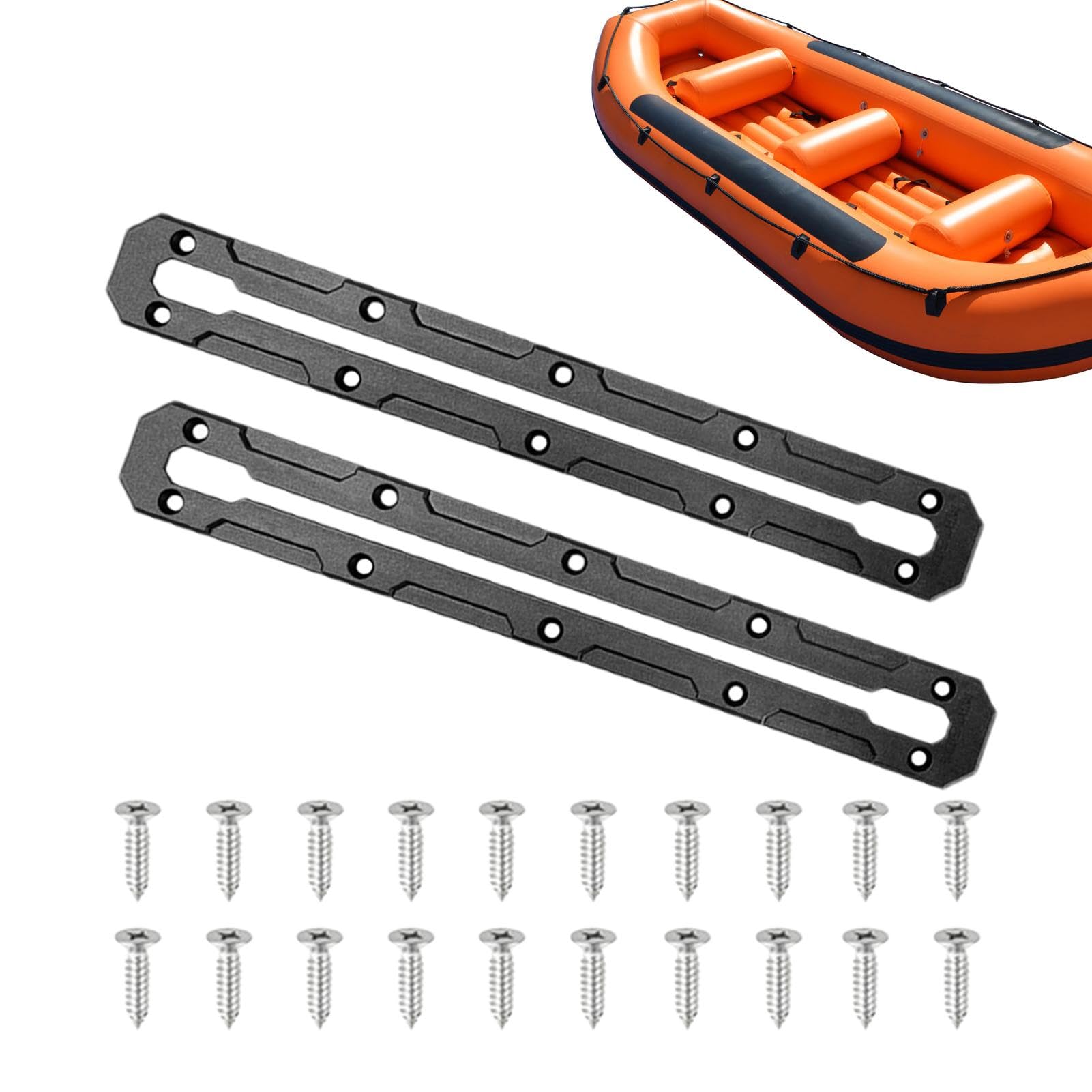 Kajak Low Profile Track - Gear Track Rail Mount for Kajak Accessories - Slide Rail Base with Self-Threaded Screws for Kayak, Canu, Power Boat, and Tractor Kajak Low Profile Track - Gear Track Rail Mount for Kajak Accessories - Slide Rail Base with Self-Threaded Screws for Kayak, Canu, Power Boat, and Tractor von PASSI