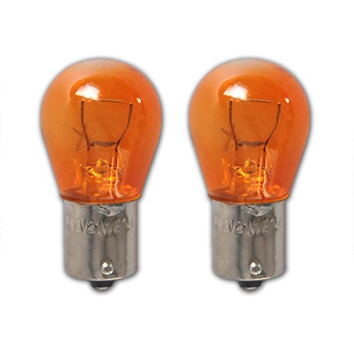 Pro-Plus Autolampe 12V 21W BAU15s orange 2 Stück von PAT Europe