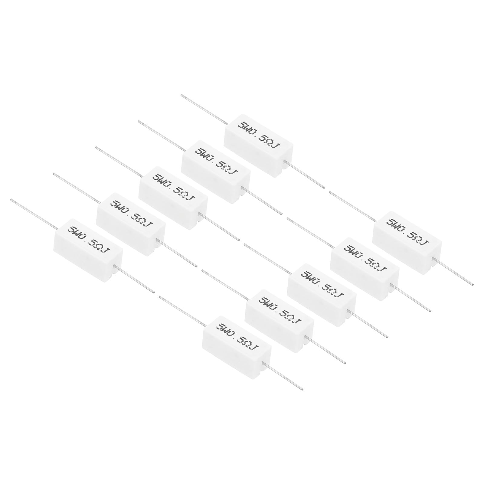 PATIKIL 0,5 Ohm Widerstände, 10 Stück 5W Keramik Zement Widerstand Leistungs Widerstand Kit Toleranz 5% für Netzadapter Audio Computer TV Leiterplatte PATIKIL 0,5 Ohm Widerstände, 10 Stück 5W Keramik Zement Widerstand Leistungs Widerstand Kit Toleranz 5% für Netzadapter Audio Computer TV Leiterplatte von PATIKIL
