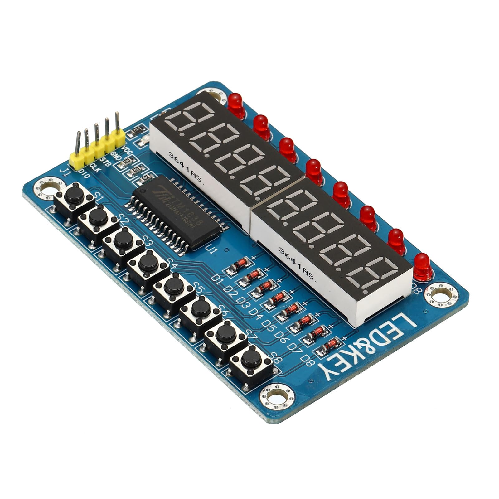 PATIKIL 0.36" 8 Digit LED Display Module 3.5-5V 7 Segment Gemeinsame Kathode LED Display Digital Rohr für Elektronische Steuerplatine 3 x 2 x 0.4" Rot PATIKIL 0.36" 8 Digit LED Display Module 3.5-5V 7 Segment Gemeinsame Kathode LED Display Digital Rohr für Elektronische Steuerplatine 3 x 2 x 0.4" Rot von PATIKIL