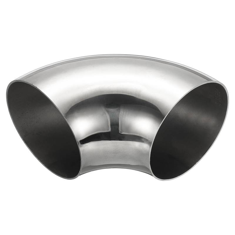 PATIKIL 1 Stück Edelstahl Rohrbogen 90 Grad Bogen, 80mm OD Stahl Auspuffbogen Auspuffrohrverbinder Edelstahlbogen 304 Edelstahl Rohr für Auspuffrohr Treppengeländer Auto HVAC von PATIKIL
