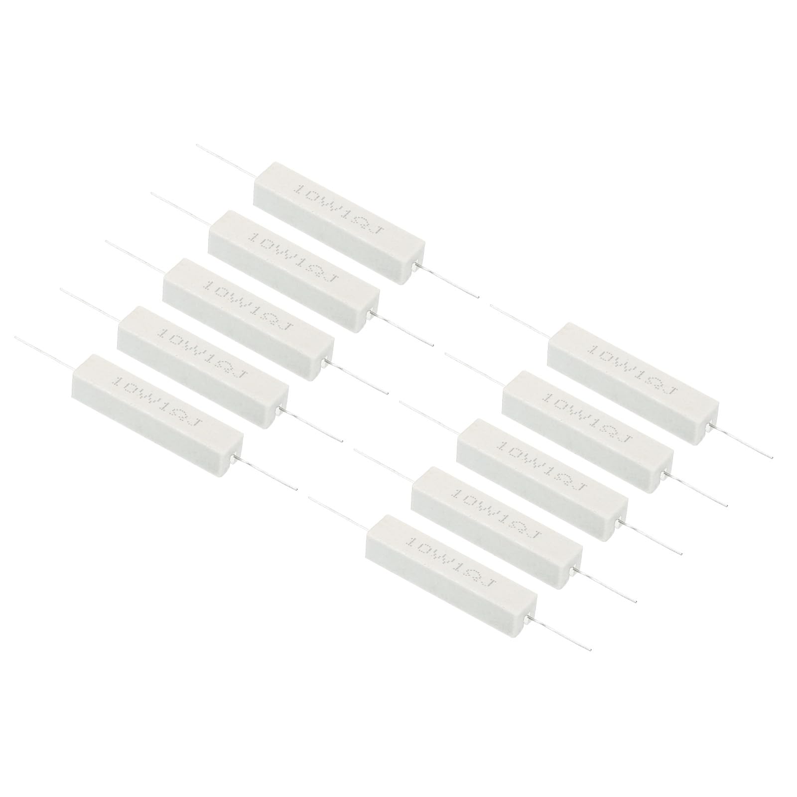 PATIKIL 10 Stück 1 Ohm Widerstände, 10W Keramik Zementwiderstand Leistungs Zementwiderstand Kit Toleranz 5% für Netzadapter Audio Computer TV Leiterplatte PATIKIL 10 Stück 1 Ohm Widerstände, 10W Keramik Zementwiderstand Leistungs Zementwiderstand Kit Toleranz 5% für Netzadapter Audio Computer TV Leiterplatte von PATIKIL