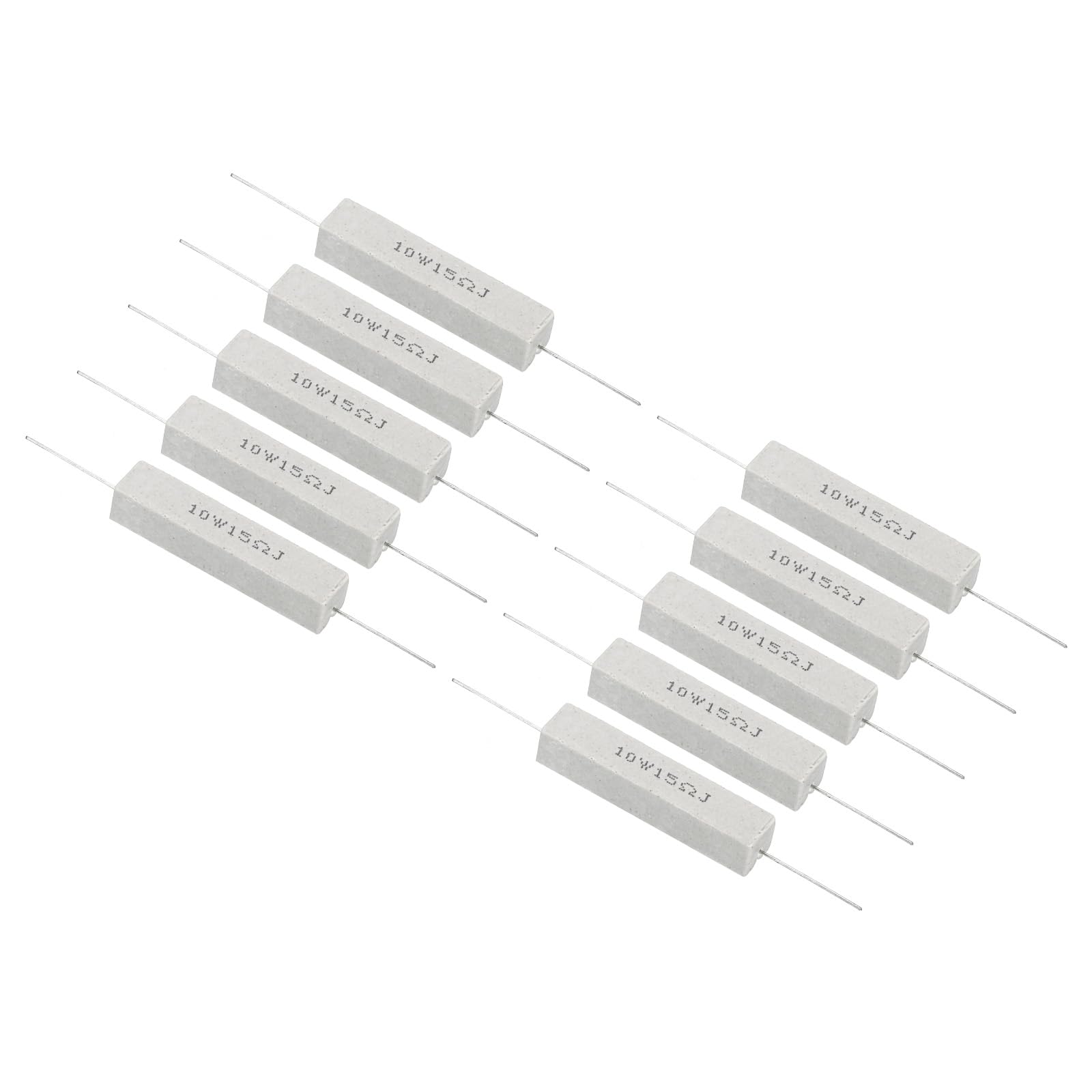 PATIKIL 10 Stück 15 Ohm Widerstände, 10W Keramikzementwiderstand Leistungszementwiderstand Kit Toleranz 5% für Netzadapter Audio Computer TV Leiterplatte PATIKIL 10 Stück 15 Ohm Widerstände, 10W Keramikzementwiderstand Leistungszementwiderstand Kit Toleranz 5% für Netzadapter Audio Computer TV Leiterplatte von PATIKIL