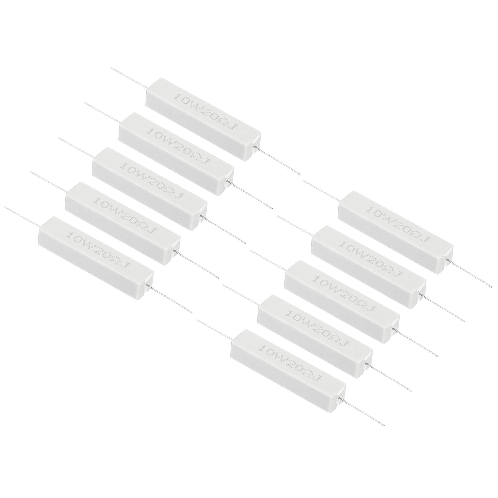 PATIKIL 10 Stück 20 Ohm Widerstände, 10W Keramikzementwiderstand Power Cement Resistor Kit Toleranz 5% für Netzadapter Audio Computer TV Leiterplatte PATIKIL 10 Stück 20 Ohm Widerstände, 10W Keramikzementwiderstand Power Cement Resistor Kit Toleranz 5% für Netzadapter Audio Computer TV Leiterplatte von PATIKIL